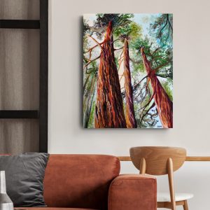 Three Giants Redwood Forest Art Print