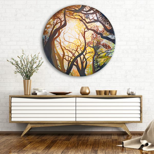 Tropical Glow: Original 36" Diameter