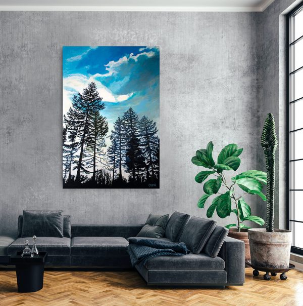 Sapphire Atmosphere: Original 72" x 48"