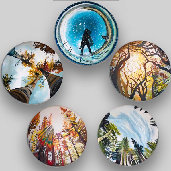2" Round Magnets: Tondo Collection (Set of 5)