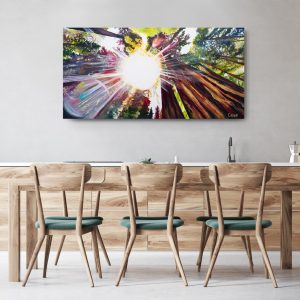 Radiance Redwood Forest Art Print