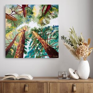 Redwood Forest Painting