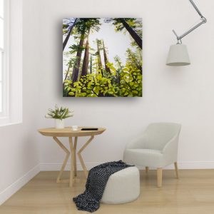 Lit Up Forest Art Print