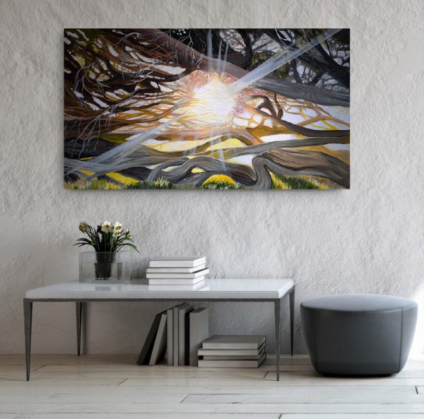 Coastal Tea Trees in Golden Gate Park: Original 36" x 60"