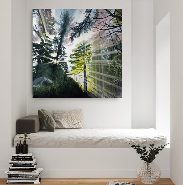 Earth's Forest: Original 48" x 48"