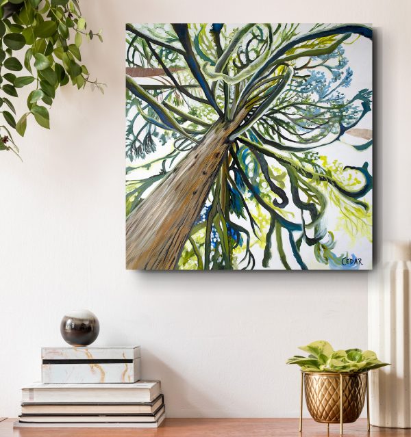 I'm Lichen These Branches!: Original 36" x 36"