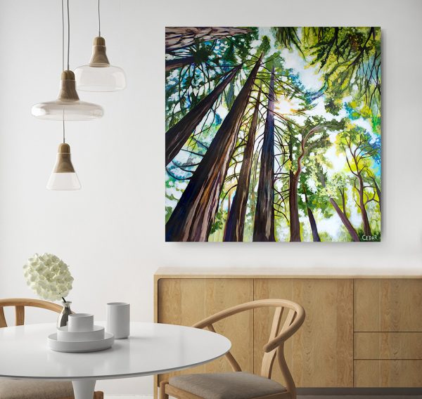 Under Giants: Original 48" x 48"