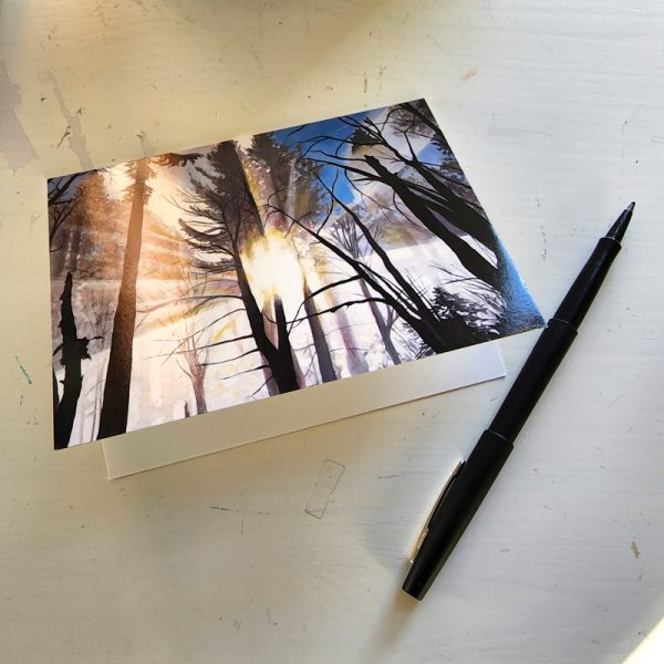 Folding Greeting Cards: Looking Up Collection (8 Cards, 2 of each design)