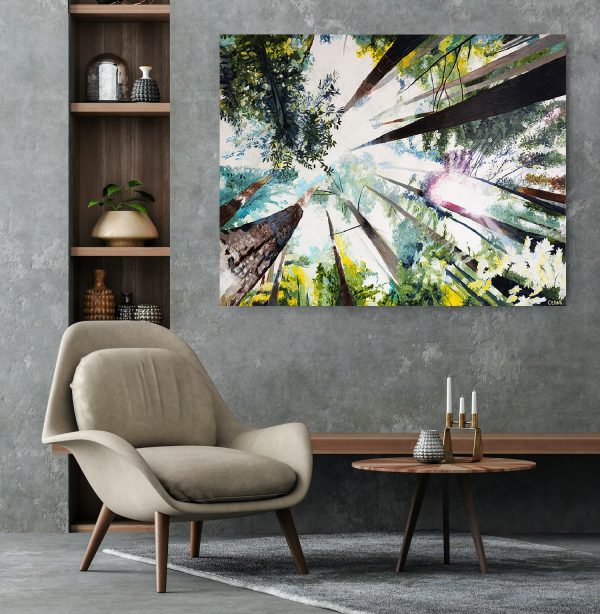 Coastal Redwoods: Original 40" x 50"