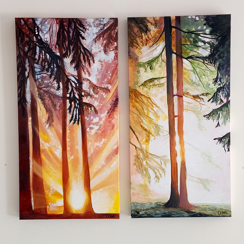 Paintings for home and office by Portland Oregon Artist Cedar Lee