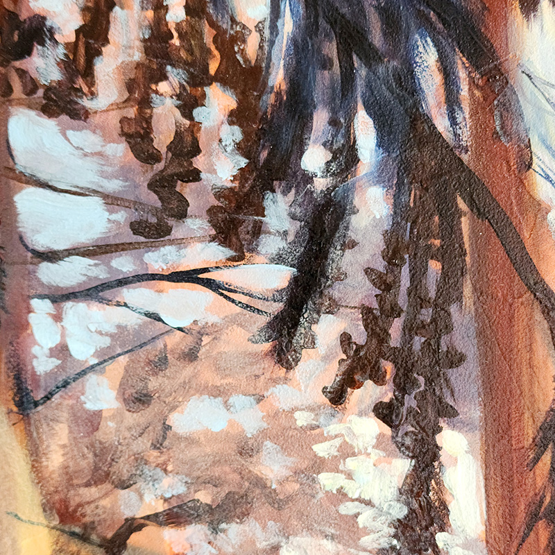 Close-up detail: Paintings for home and office by Portland Oregon Artist Cedar Lee