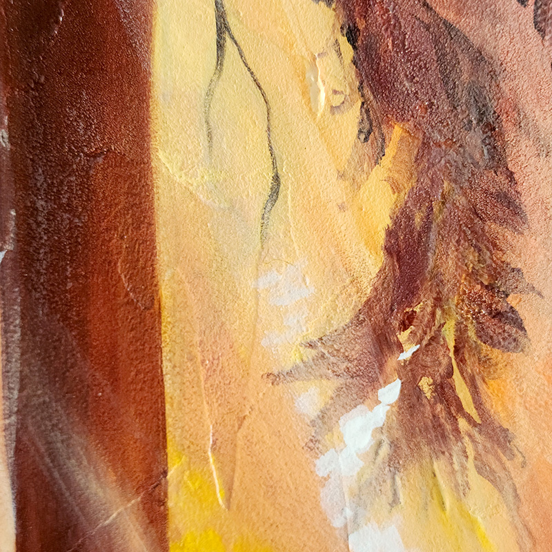 Close-up detail: Paintings for home and office by Portland Oregon Artist Cedar Lee