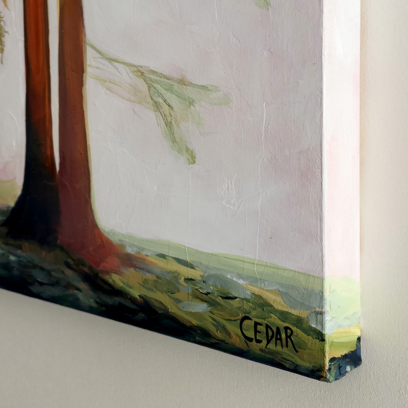 Close-up detail: Paintings for home and office by Portland Oregon Artist Cedar Lee