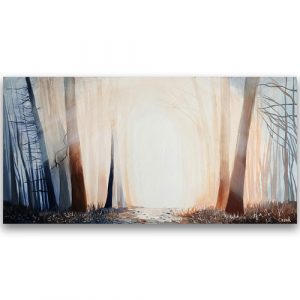 The Path | Panorama Landscape Painting of Forest Fog | Peaceful Nature Art