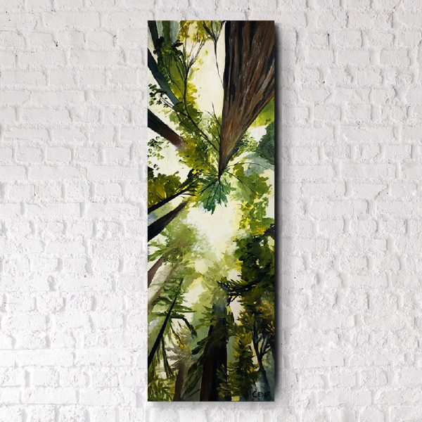 Heart in the Canopy: Original 36" x 12"