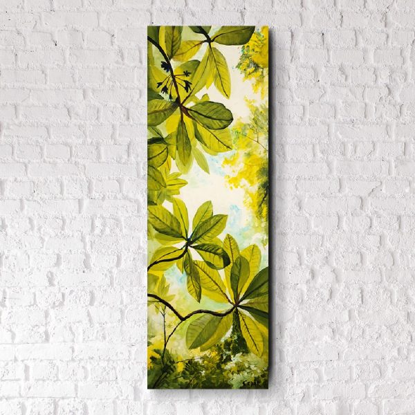 Sunlit Rhododendron: Original 36" x 12"