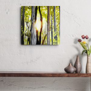 Light Between Trees Art Print