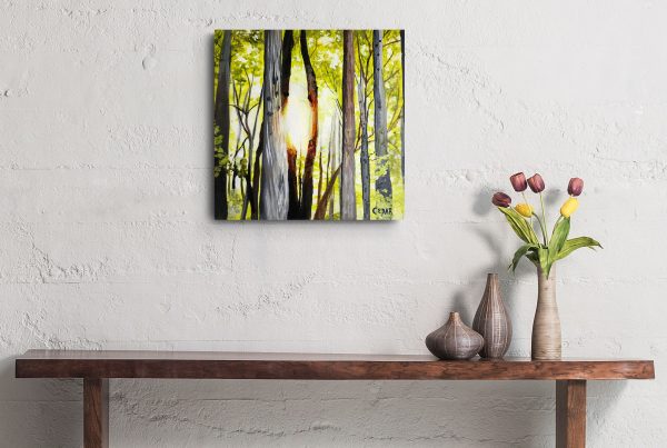 Light Between Trees Art Print