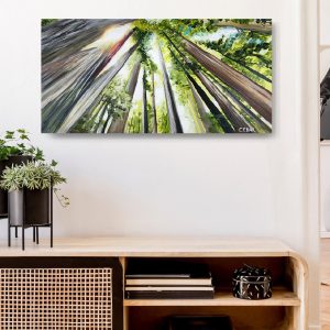 Luminous Redwoods Art Print