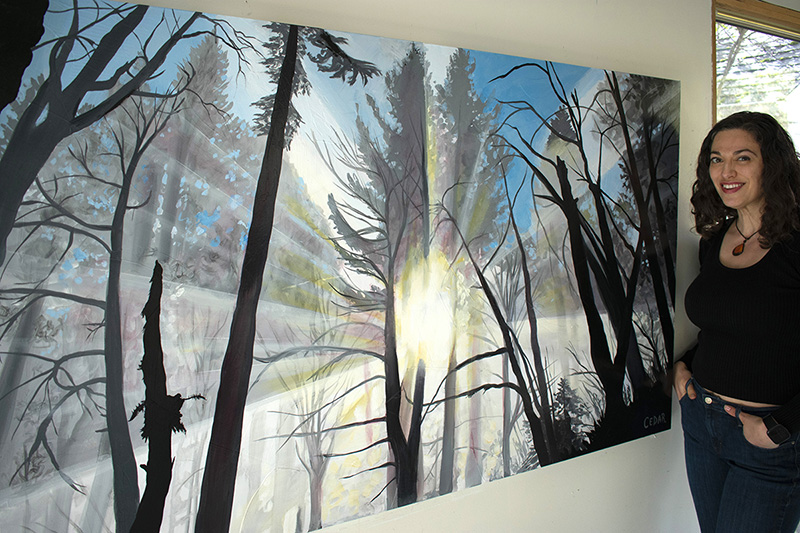 Painting inspiration: the challenges of painting light shining through the trees