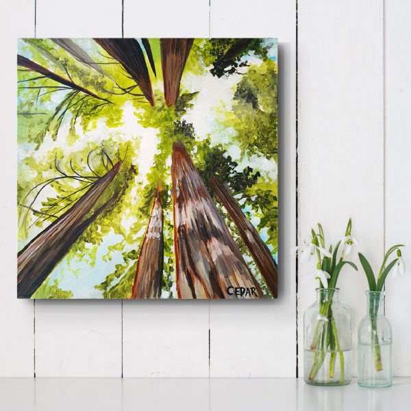 Sunlit Giants: Original 12" x 12"
