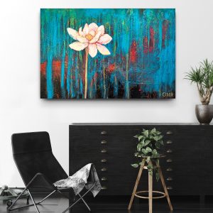 Lotus painting by Cedar Lee