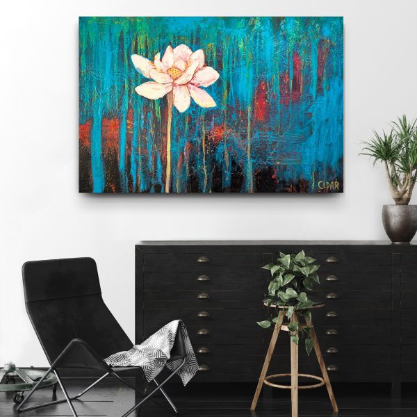 Lotus painting by Cedar Lee