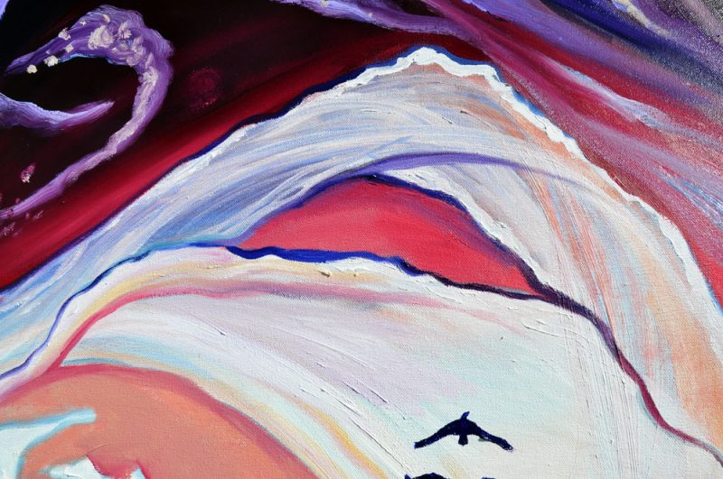 Detail: Ascension. 40" x 50", Oil on Canvas, ©2010 Cedar Lee