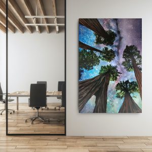 Sequoias Under the Stars Art Print