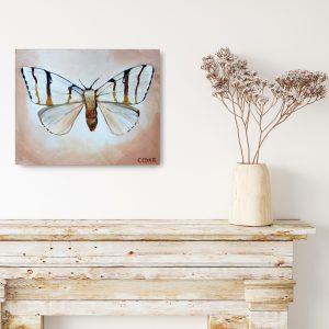 Tropical Moth 1 Painting by Cedar Lee