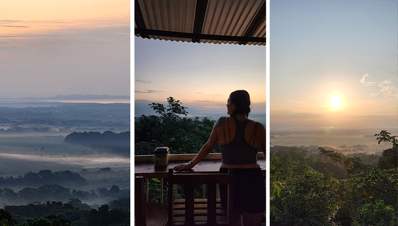 Sunrise in Costa Rica during Cedar Lee artist residency