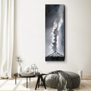 Milky Way Over Mt. Hood Art Print