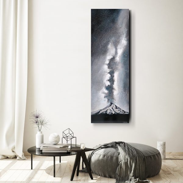 Milky Way Over Mt. Hood Art Print