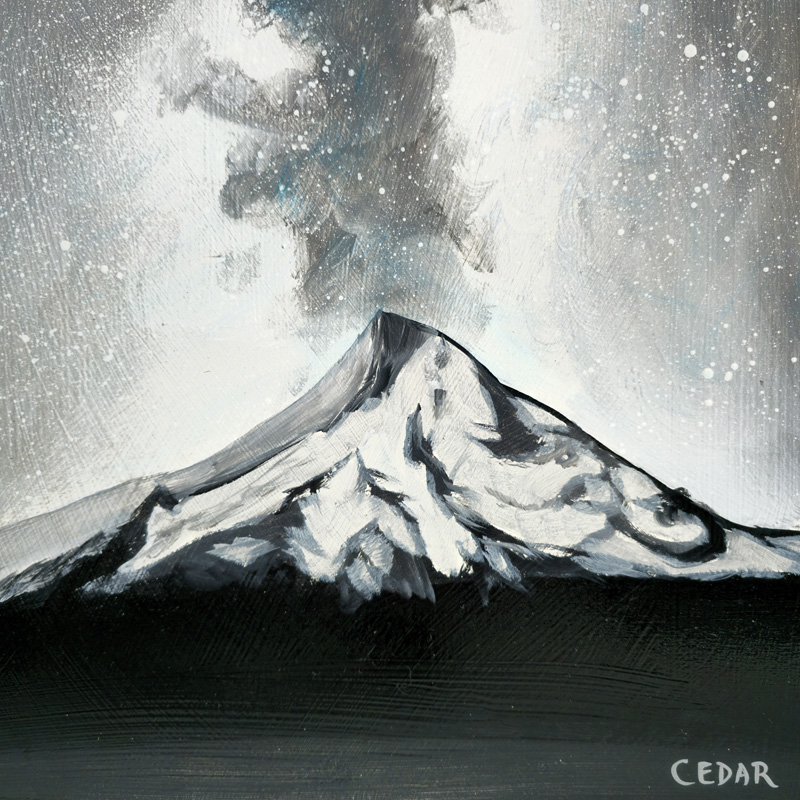 Painting of Mt. Hood by Cedar Lee