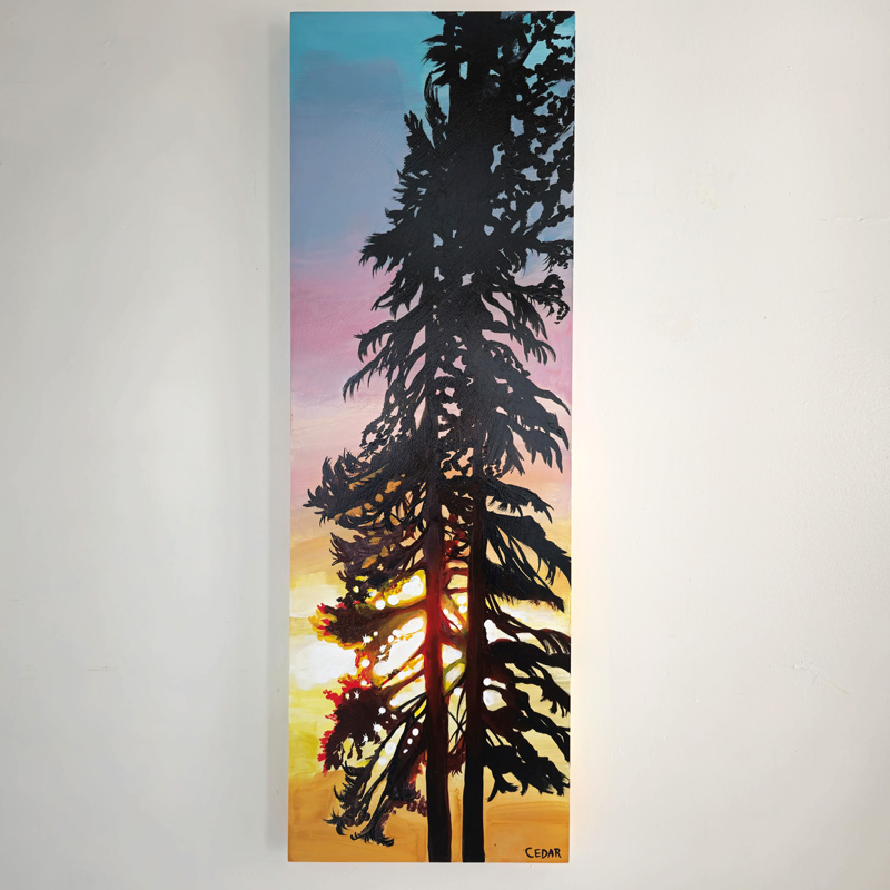 Mount Tabor Sunset painting