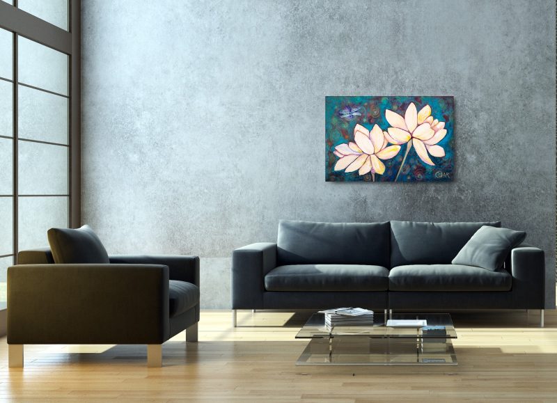 Cedar Lee blue lotus art