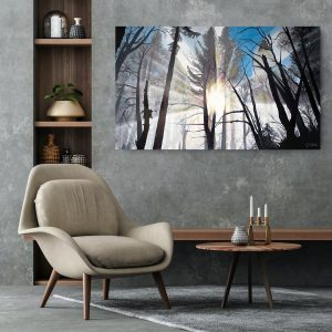 Sun Through Fog Art Print