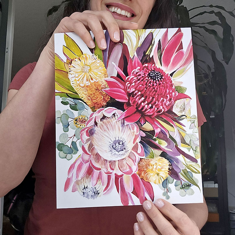 Australian Bouquet Art Print