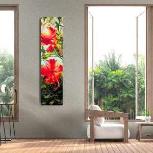 Sunlit Hibiscus Painting