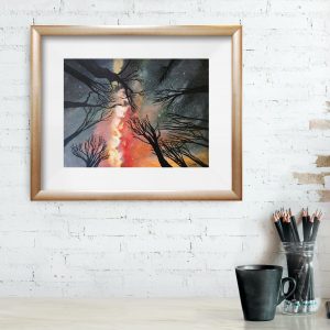 Galactic Glow Art Print