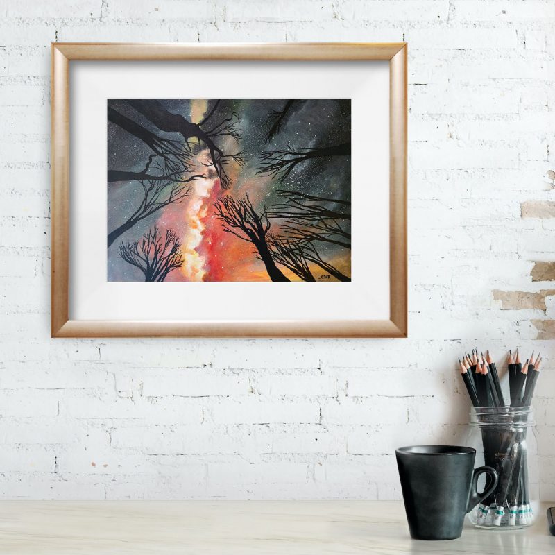 Galactic Glow Art Print