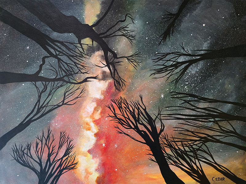 Galactic Glow Art Print