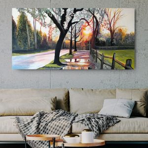 Spring Puddles Painting