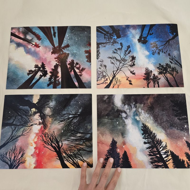 Set of 4 Starlight Prints 8x10