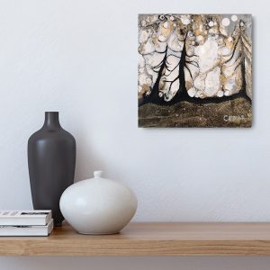 Metallic Trees 2 Painting
