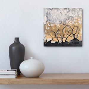 Metallic Trees 3 Painting