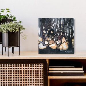 Metallic Trees 10 Abstract Art by Cedar Lee