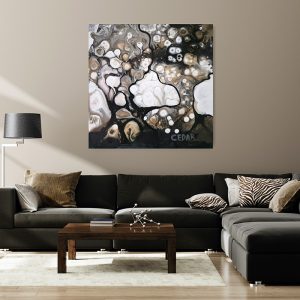 Metallic Trees 14 Canvas Print