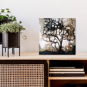 Metallic Trees 7 Abstract art by Cedar Lee