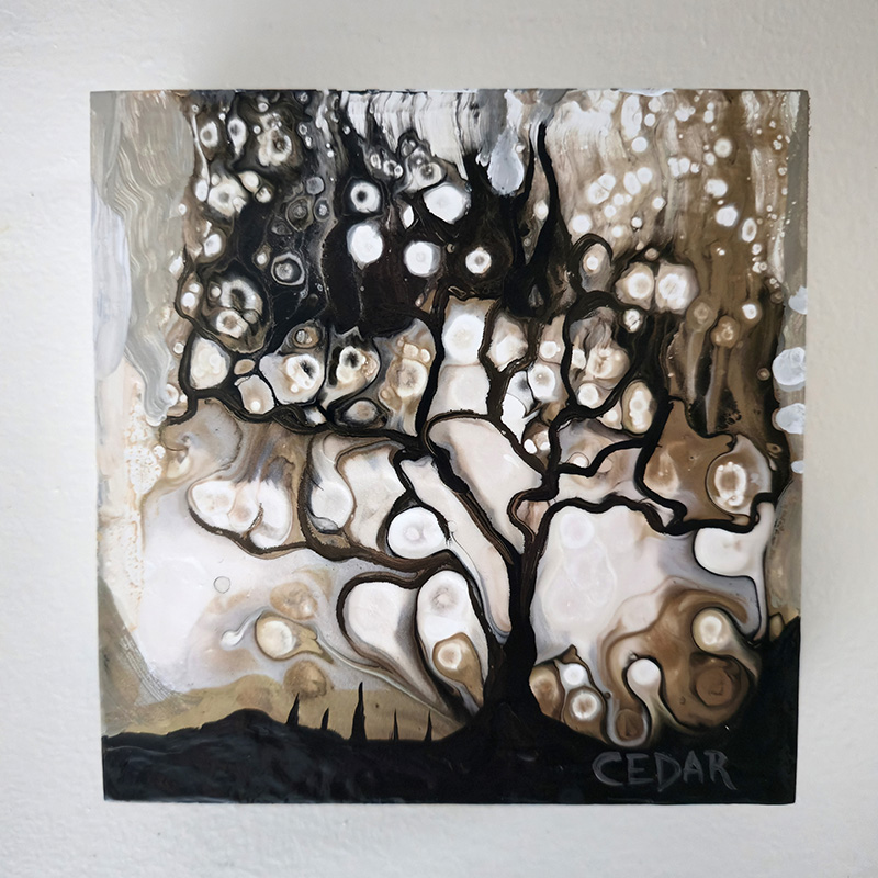 Metallic Trees 7 art print